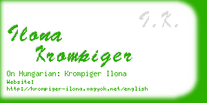 ilona krompiger business card